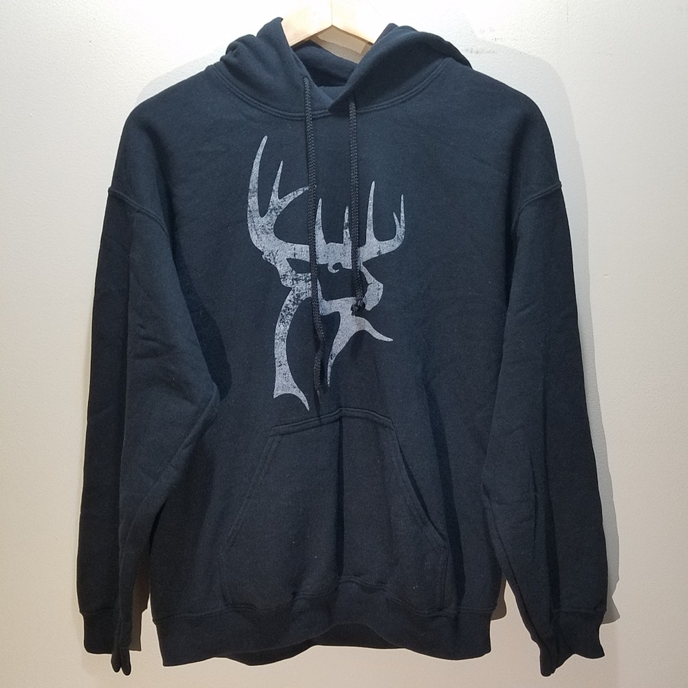Buck Commander Men's Black Hoodie Medium M Hooded Sweatshirt Hunting Outdoor
